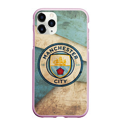 Чехол iPhone 11 Pro матовый FC Man City: Old Style, цвет: 3D-розовый