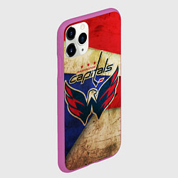 Чехол iPhone 11 Pro матовый HC Capitals: Old Style, цвет: 3D-фиолетовый — фото 2