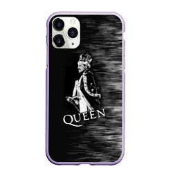 Чехол iPhone 11 Pro матовый Black Queen, цвет: 3D-светло-сиреневый