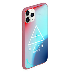 Чехол iPhone 11 Pro матовый 30 STM: Light Neon, цвет: 3D-малиновый — фото 2