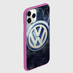 Чехол iPhone 11 Pro матовый Wolksvagen Storm, цвет: 3D-фиолетовый — фото 2