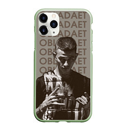Чехол iPhone 11 Pro матовый OBLADAET, цвет: 3D-салатовый