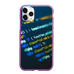 Чехол iPhone 11 Pro матовый Programming Collection, цвет: 3D-фиолетовый