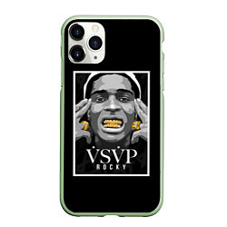 Чехол iPhone 11 Pro матовый ASAP Rocky: Gold Edition, цвет: 3D-салатовый