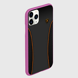 Чехол iPhone 11 Pro матовый Lamborghini Style, цвет: 3D-фиолетовый — фото 2