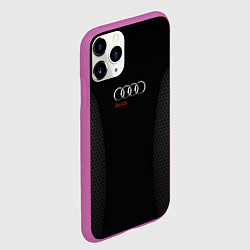 Чехол iPhone 11 Pro матовый Audi Carbon, цвет: 3D-фиолетовый — фото 2