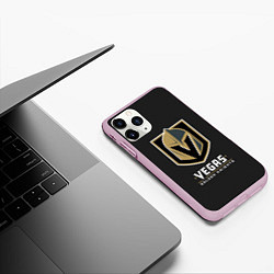 Чехол iPhone 11 Pro матовый Vegas: Golden Knights, цвет: 3D-розовый — фото 2