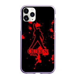 Чехол iPhone 11 Pro матовый Queen: Blood Style, цвет: 3D-светло-сиреневый