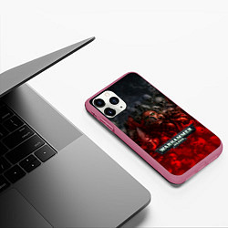 Чехол iPhone 11 Pro матовый Warhammer 40000: Dawn Of War, цвет: 3D-малиновый — фото 2