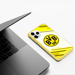 Чехол iPhone 11 Pro матовый Borussia, цвет: 3D-желтый — фото 2