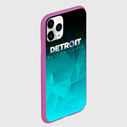 Чехол iPhone 11 Pro матовый Detroit: Become Human, цвет: 3D-фиолетовый — фото 2
