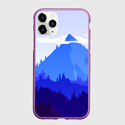 Чехол iPhone 11 Pro матовый Firewatch: Cold Mountain, цвет: 3D-фиолетовый