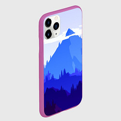 Чехол iPhone 11 Pro матовый Firewatch: Cold Mountain, цвет: 3D-фиолетовый — фото 2
