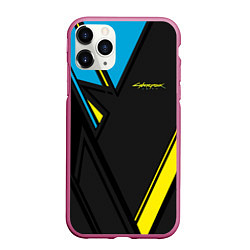Чехол iPhone 11 Pro матовый Cyberpunk 2077: Sport, цвет: 3D-малиновый