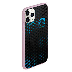 Чехол iPhone 11 Pro матовый Team Liquid: Carbon Style, цвет: 3D-розовый — фото 2