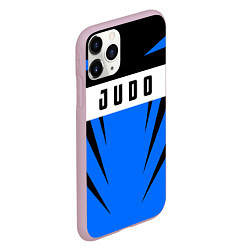 Чехол iPhone 11 Pro матовый Judo Fighter, цвет: 3D-розовый — фото 2