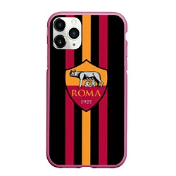 Чехол iPhone 11 Pro матовый FC Roma 1927, цвет: 3D-малиновый