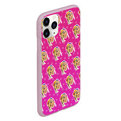 Чехол iPhone 11 Pro матовый 6IX9INE Pattern, цвет: 3D-розовый — фото 2