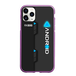 Чехол iPhone 11 Pro матовый RK800 Android, цвет: 3D-фиолетовый