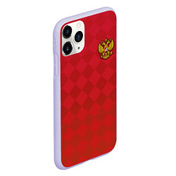 Чехол iPhone 11 Pro матовый Форма сборной России, цвет: 3D-светло-сиреневый — фото 2