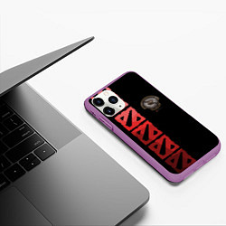 Чехол iPhone 11 Pro матовый The International league, цвет: 3D-фиолетовый — фото 2