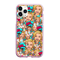 Чехол iPhone 11 Pro матовый Pop art, цвет: 3D-розовый