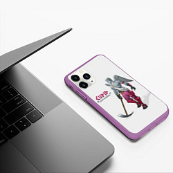 Чехол iPhone 11 Pro матовый Fortnite: Love Ranger, цвет: 3D-фиолетовый — фото 2