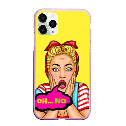 Чехол iPhone 11 Pro матовый Pop-girl: Oh no