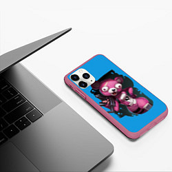 Чехол iPhone 11 Pro матовый Cuddle Team Leader, цвет: 3D-малиновый — фото 2