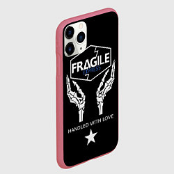 Чехол iPhone 11 Pro матовый Death Stranding: Fragile Express, цвет: 3D-малиновый — фото 2