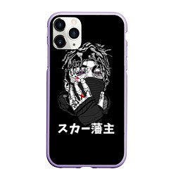 Чехол iPhone 11 Pro матовый Scarlxrd: hieroglyphs, цвет: 3D-светло-сиреневый