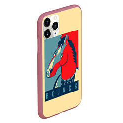 Чехол iPhone 11 Pro матовый BoJack Obey, цвет: 3D-малиновый — фото 2