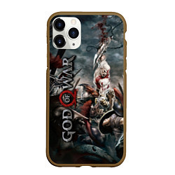 Чехол iPhone 11 Pro матовый God of War