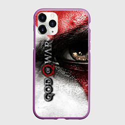 Чехол iPhone 11 Pro матовый God of War: Kratos, цвет: 3D-фиолетовый