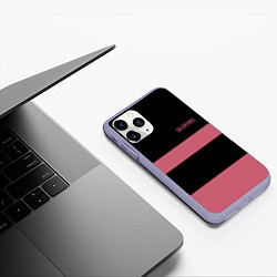 Чехол iPhone 11 Pro матовый Black Pink: Jennie 96, цвет: 3D-светло-сиреневый — фото 2