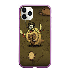 Чехол iPhone 11 Pro матовый Wild Wilson, цвет: 3D-фиолетовый