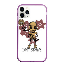 Чехол iPhone 11 Pro матовый Don't Starve: WX-78, цвет: 3D-фиолетовый