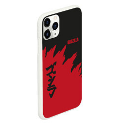 Чехол iPhone 11 Pro матовый Godzilla: Dark Style, цвет: 3D-белый — фото 2