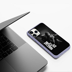 Чехол iPhone 11 Pro матовый The Last of Us: Black Style, цвет: 3D-светло-сиреневый — фото 2