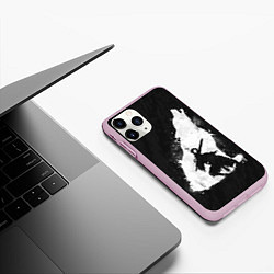 Чехол iPhone 11 Pro матовый Dark Souls: Howling Wolf, цвет: 3D-розовый — фото 2