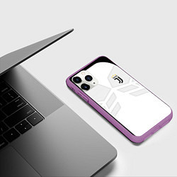 Чехол iPhone 11 Pro матовый JUVENTUS SPORT, цвет: 3D-фиолетовый — фото 2
