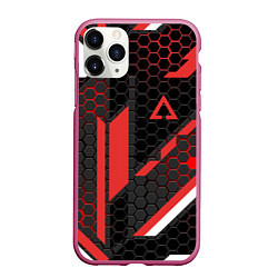 Чехол iPhone 11 Pro матовый CS:GO CYREX CARBON, цвет: 3D-малиновый