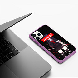 Чехол iPhone 11 Pro матовый Senpai Assassin, цвет: 3D-фиолетовый — фото 2