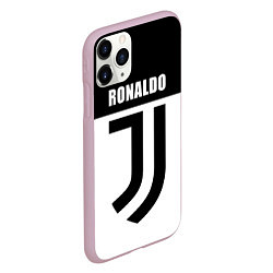 Чехол iPhone 11 Pro матовый Ronaldo Juve, цвет: 3D-розовый — фото 2