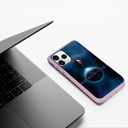 Чехол iPhone 11 Pro матовый No Man’s Sky: Dark Space, цвет: 3D-розовый — фото 2