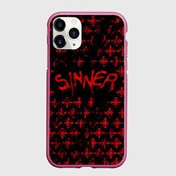 Чехол iPhone 11 Pro матовый Far Cry 5: Sinner, цвет: 3D-малиновый