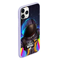 Чехол iPhone 11 Pro матовый Fortnite: Space Rainbow, цвет: 3D-светло-сиреневый — фото 2