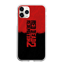 Чехол iPhone 11 Pro матовый RDD 2: Red & Black, цвет: 3D-белый