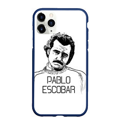 Чехол iPhone 11 Pro матовый Pablo Escobar, цвет: 3D-тёмно-синий