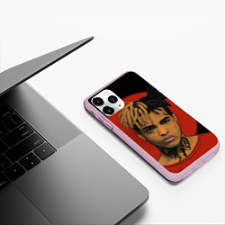 Чехол iPhone 11 Pro матовый XXXTentacion: Red Sun, цвет: 3D-розовый — фото 2